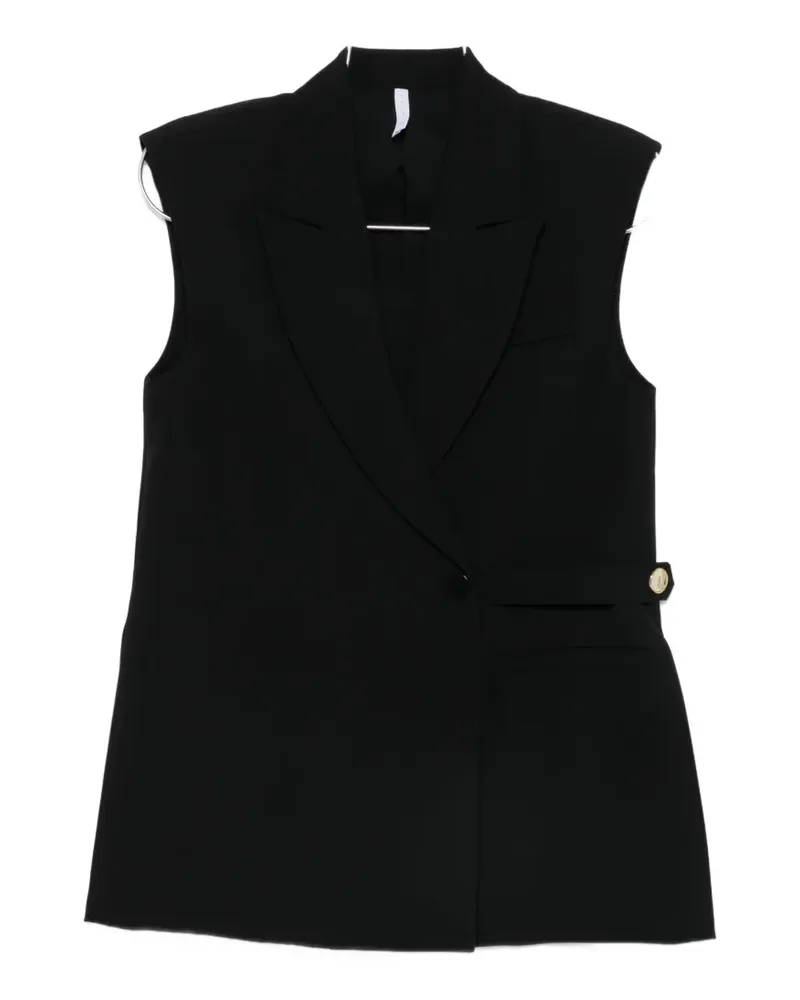 IMPERIAL sleeveless double-breasted gilets - Schwarz Schwarz