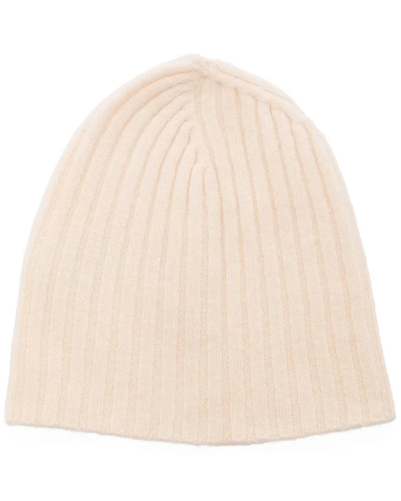 Jil Sander Gerippte Beanie - Nude Nude