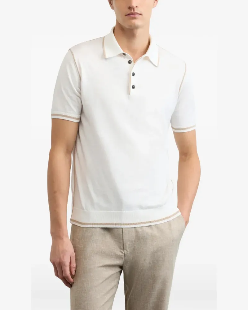 Pal Zileri white polo shirt - Weiß Weiß