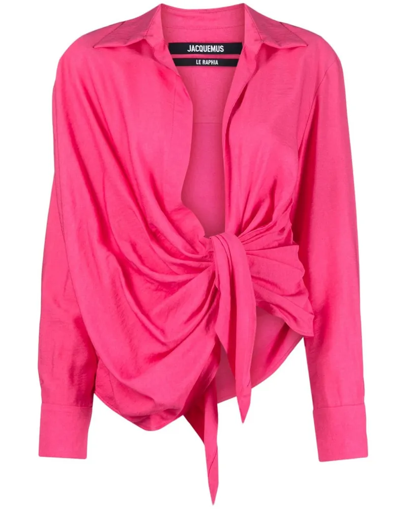 Jacquemus La Chemise Bahia Hemd - Rosa Rosa