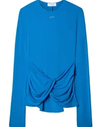 OFF-WHITE Drapiertes Top Blau