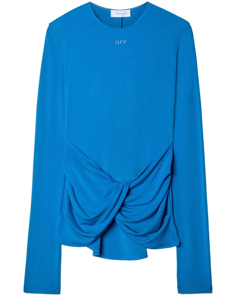 OFF-WHITE Drapiertes Top - Blau Blau