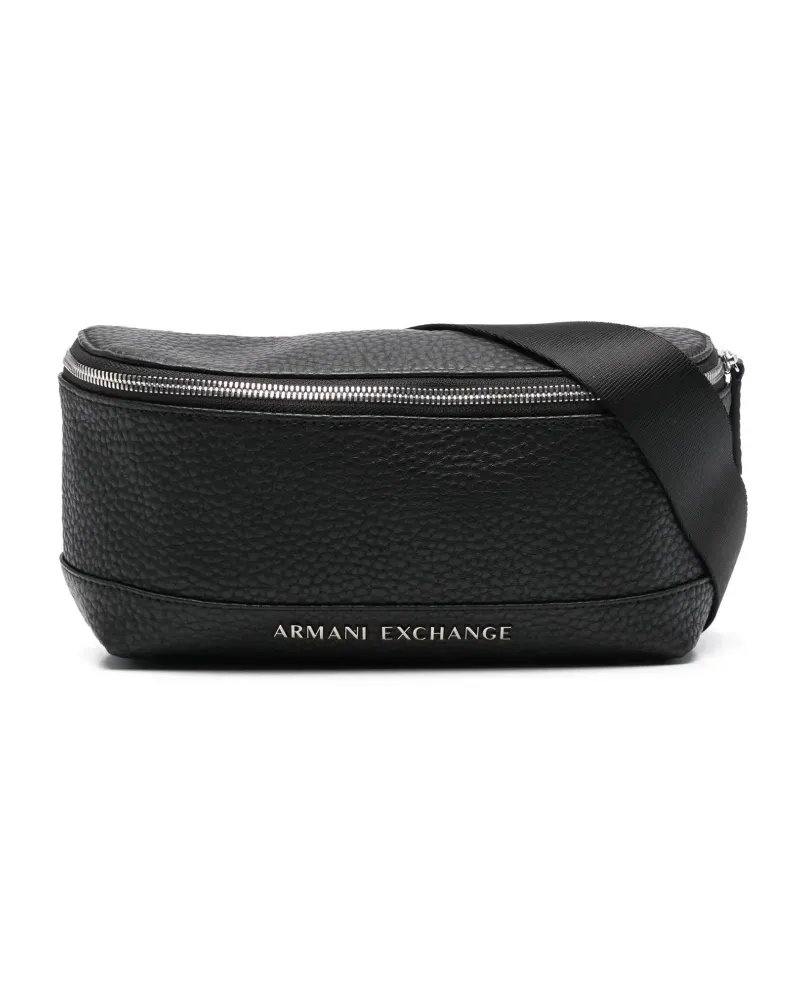 Armani Exchange Gürteltasche mit Logo-Schild - Schwarz Schwarz