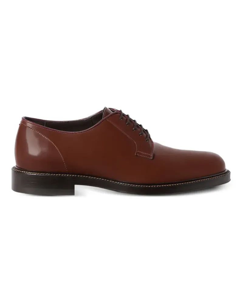 Brunello Cucinelli block-heel derby shoes - Braun Braun
