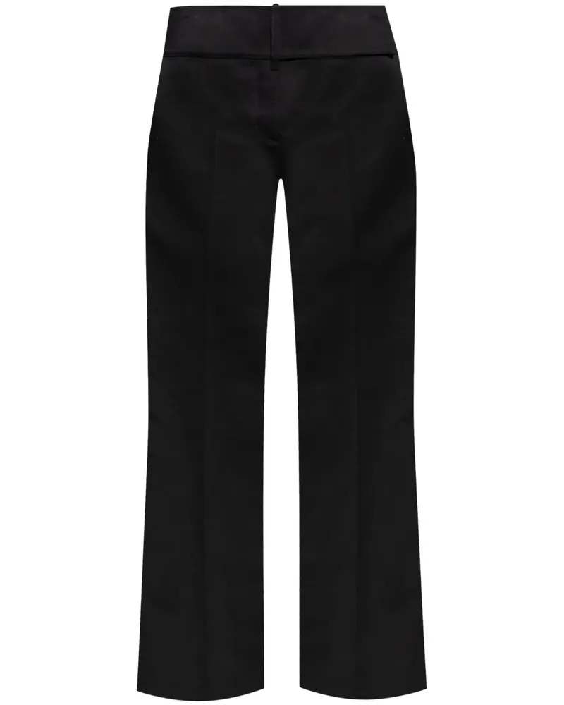 Courrèges Hose mit geradem Bein - Schwarz Schwarz