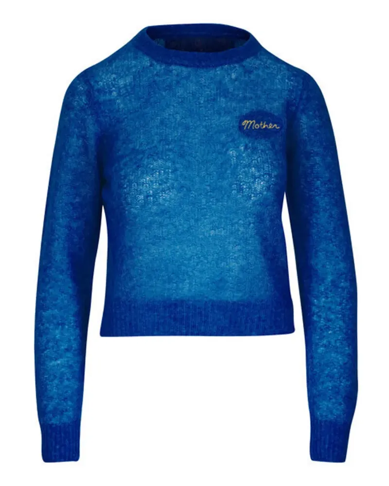 Mother alpaca crewneck sweater - Blau Blau
