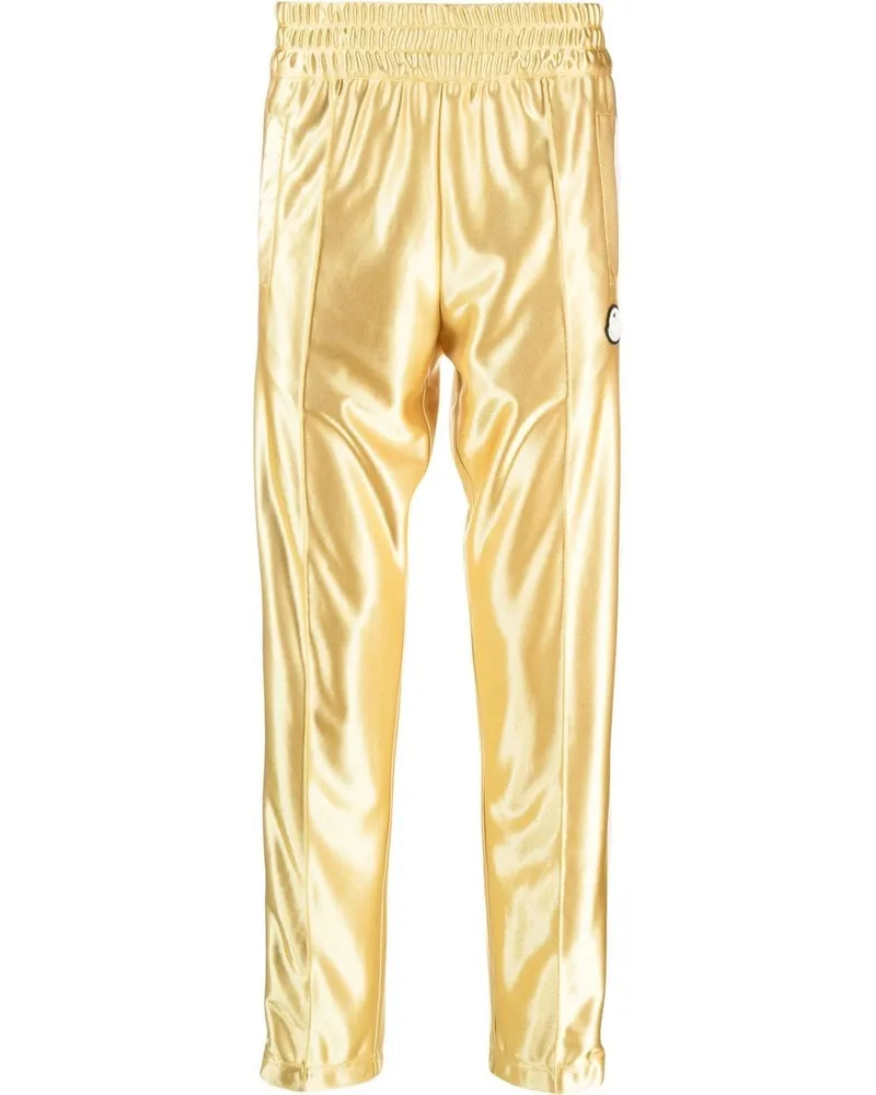 Moncler Jogginghose im Metallic-Look Gold