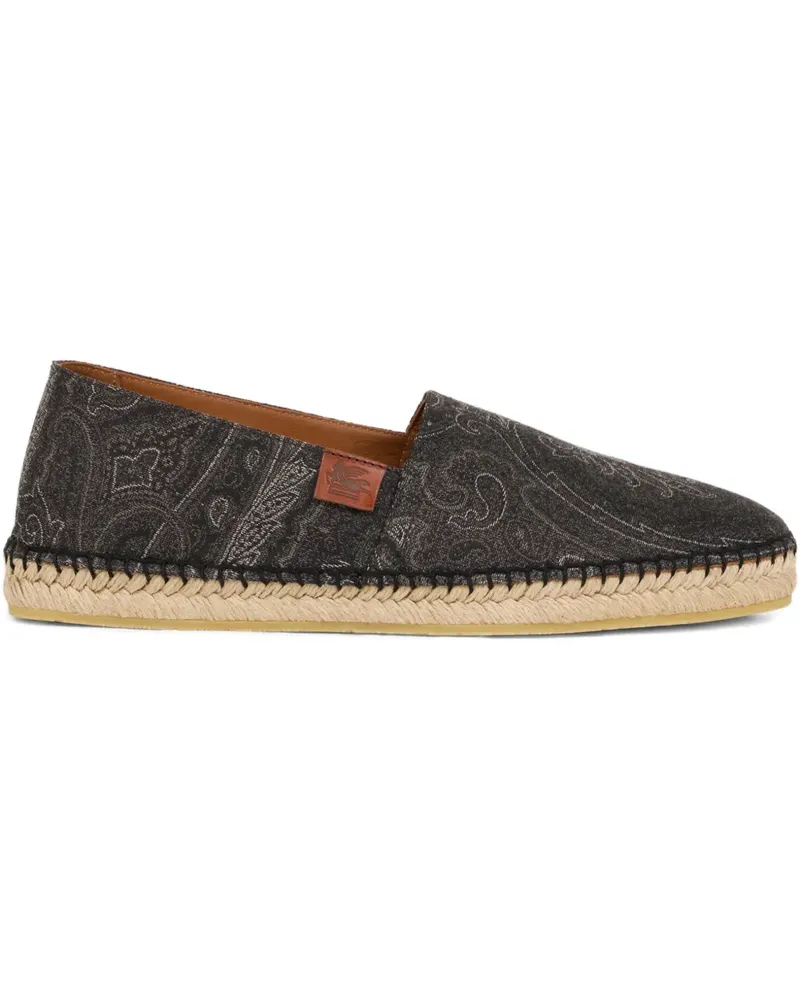Etro arnica jacquard paisley-pattern espadrilles - Schwarz Schwarz