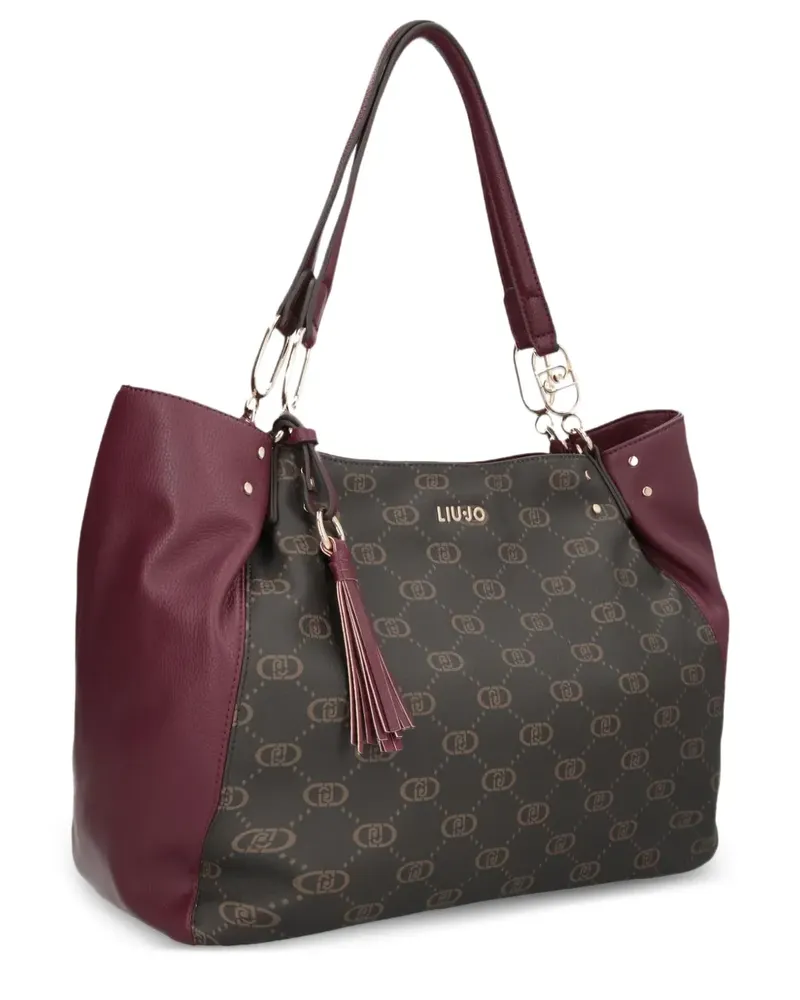 Liu Jo medium monogram-pattern tote bag - Rot Rot