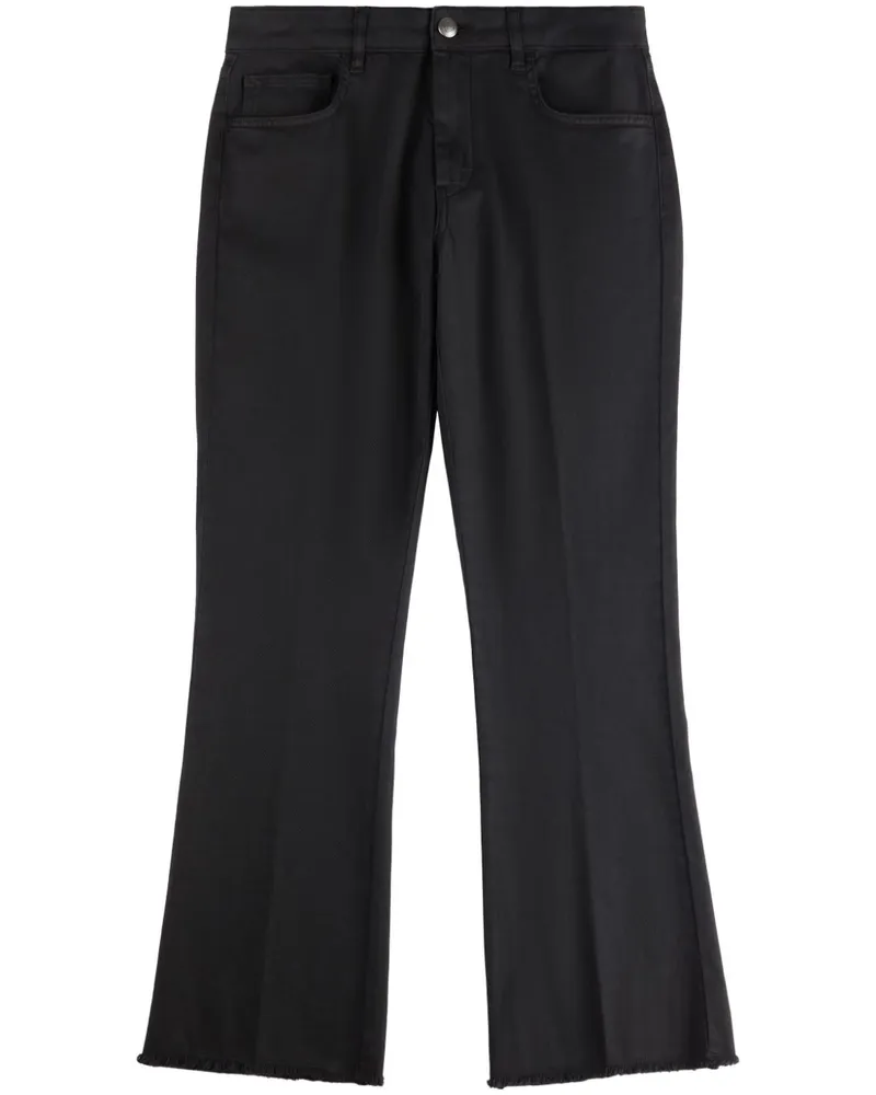 Fay Klassische Cropped-Jeans - Schwarz Schwarz