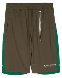 Mastermind World Joggingshorts in Colour-Block-Optik Grün