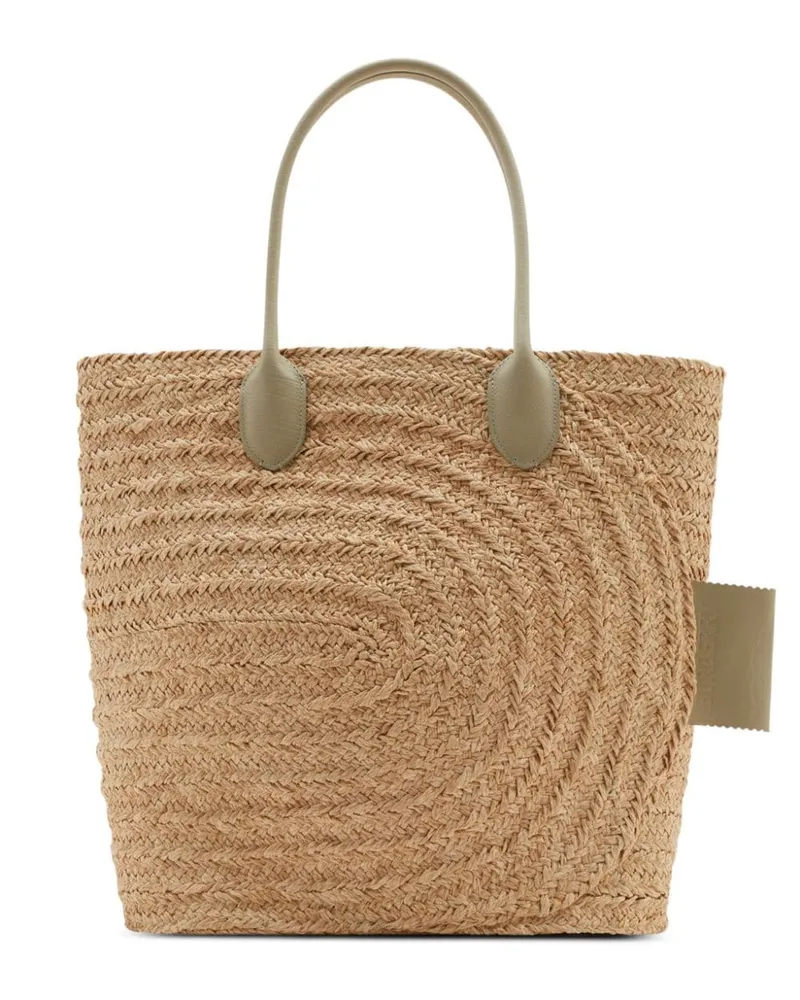 Burberry Handtasche aus gewebtem Bast - Nude Nude