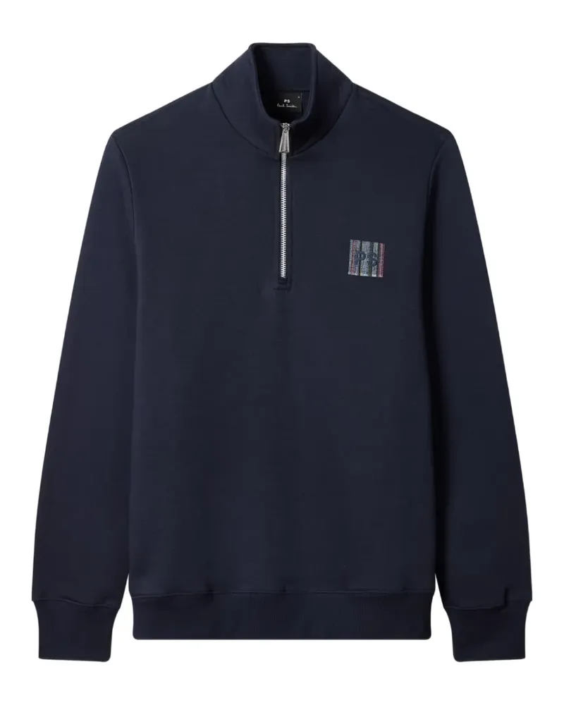 Paul Smith Sweatshirtjacke mit Logo-Stickerei - Blau Blau