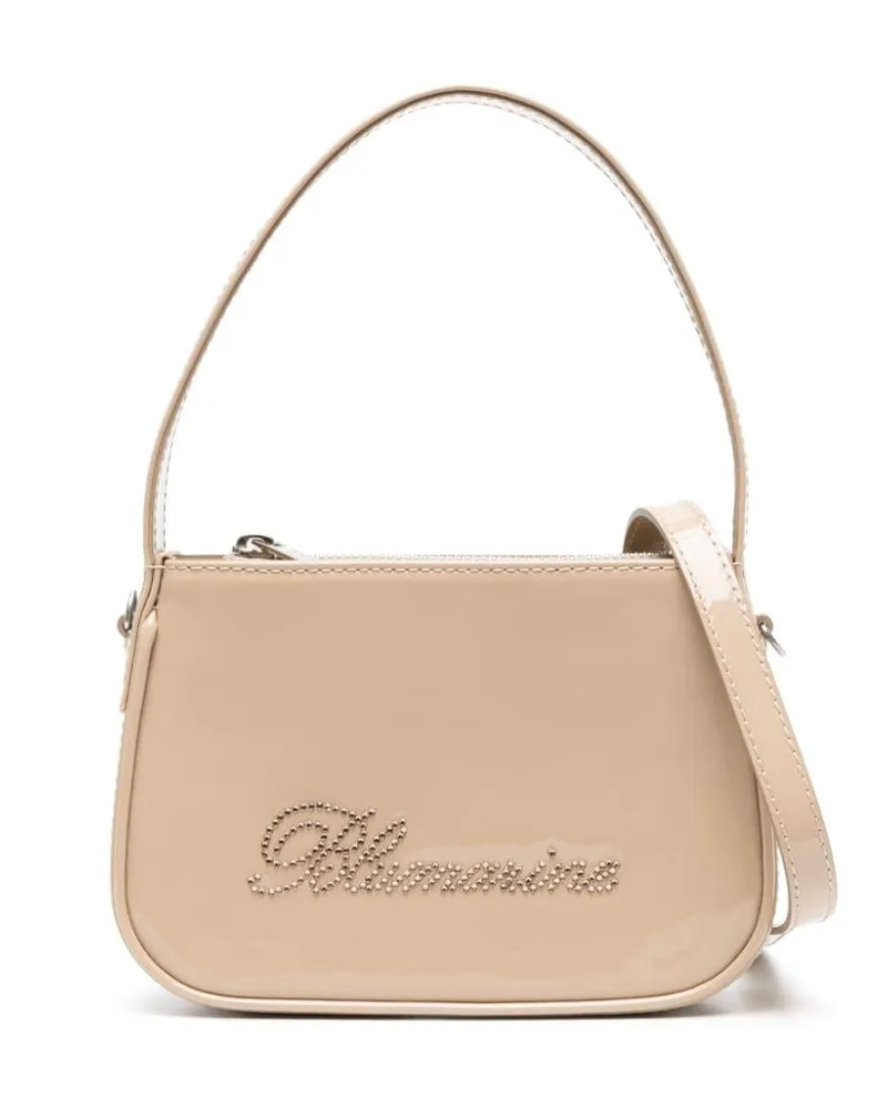 Blumarine Handtasche mit Strass Nude