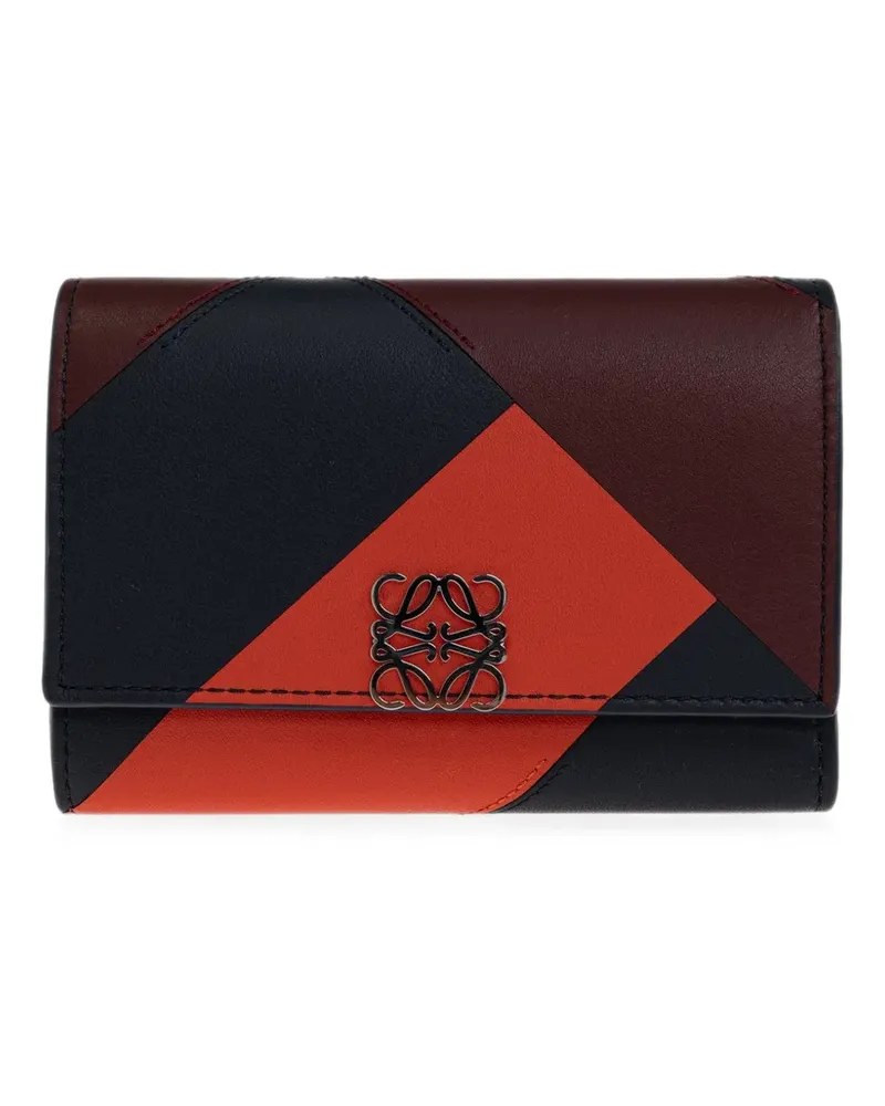 Loewe Portemonnaie aus Leder - Blau Blau