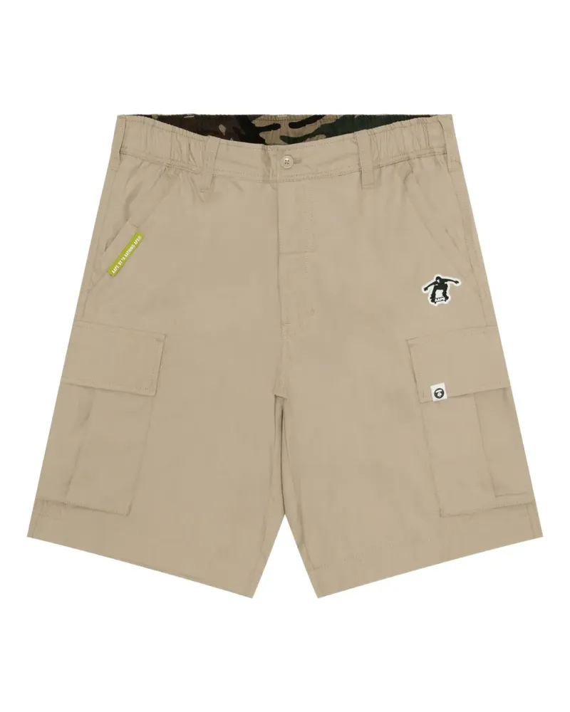BAPE Cargo-Shorts mit Logo-Patch - Nude Nude