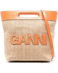 Ganni Kleine Kraft Handtasche Orange