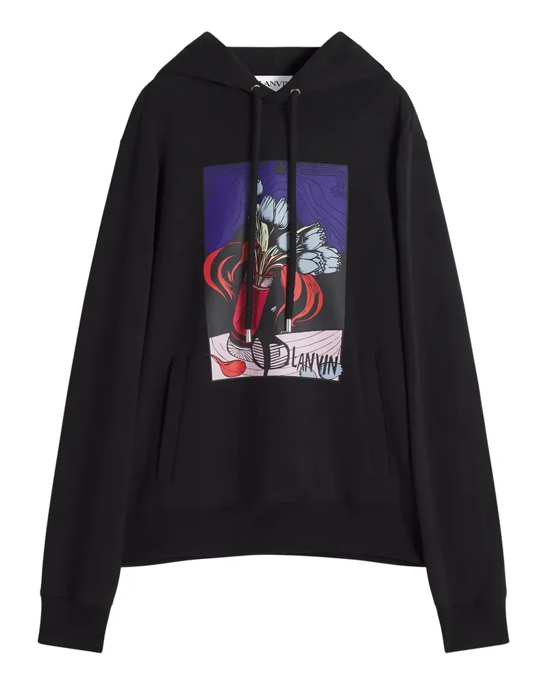 Lanvin Klassischer Hoodie - Schwarz Schwarz