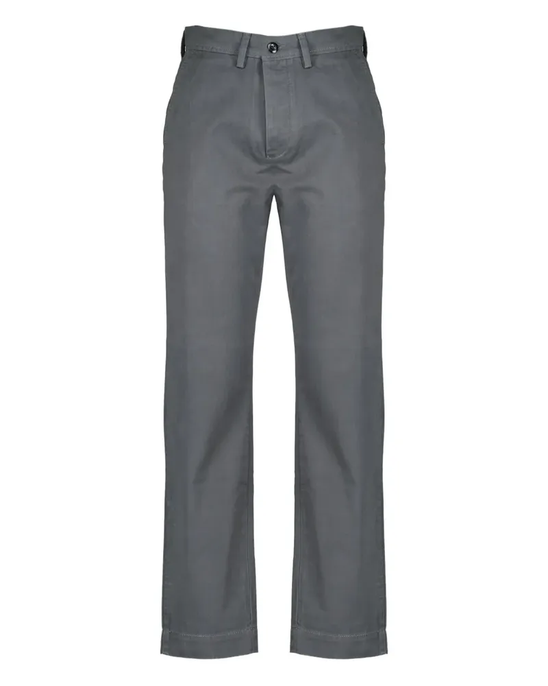 Officine Generale Hose mit Knöpfen - Grau Grau
