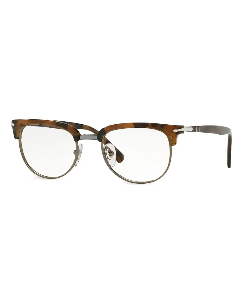 Persol Brille mit geometrischem Gestell - Braun Braun