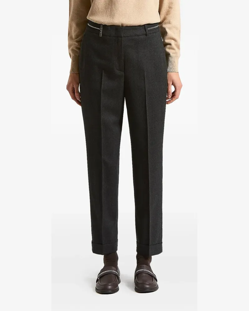 Peserico pressed crease trousers - Grau Grau