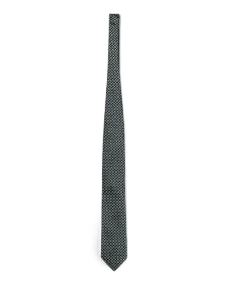 Ermenegildo Zegna patterned silk tie - Grün Grün