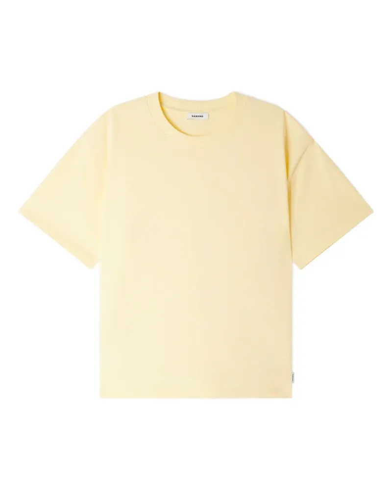 Sandro Klassisches T-Shirt - Gelb Gelb