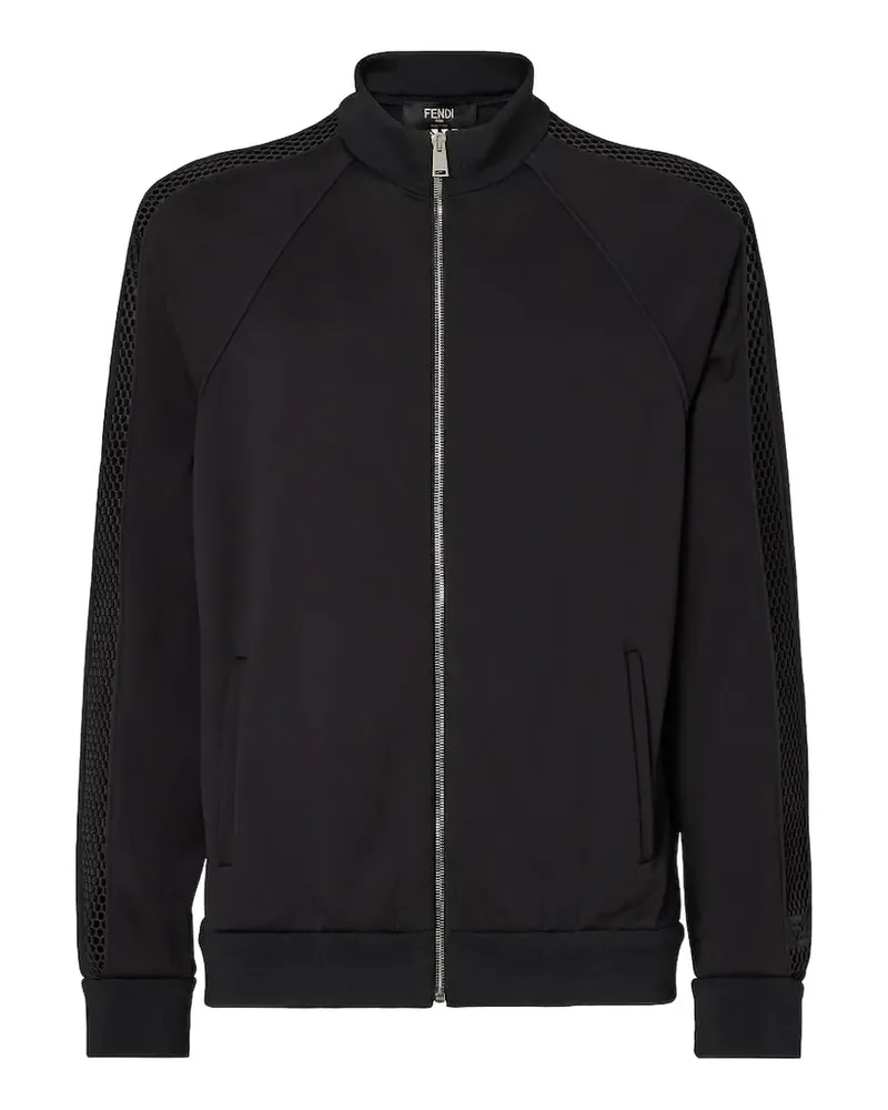 Fendi Sweatshirt mit Reißverschluss - Schwarz Schwarz