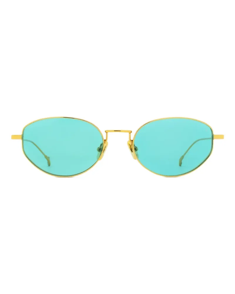 Eyepetizer Louisville Sonnenbrille mit ovalem Gestell - Gold Gold