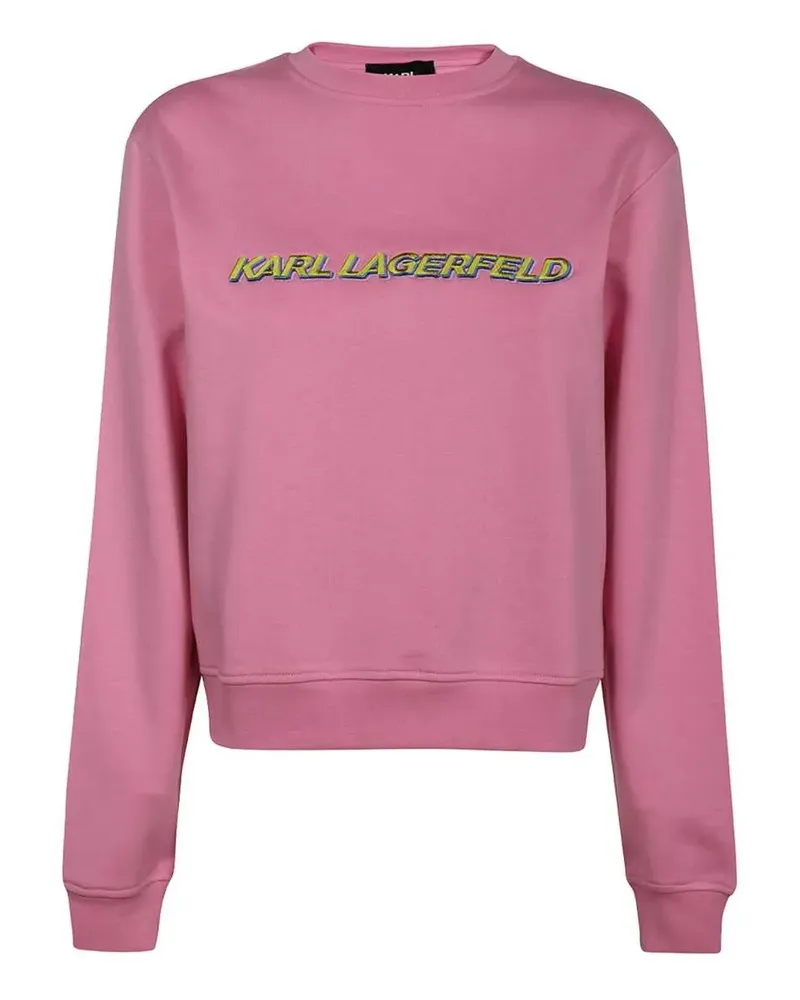 Karl Lagerfeld Klassisches Sweatshirt - Rosa Rosa