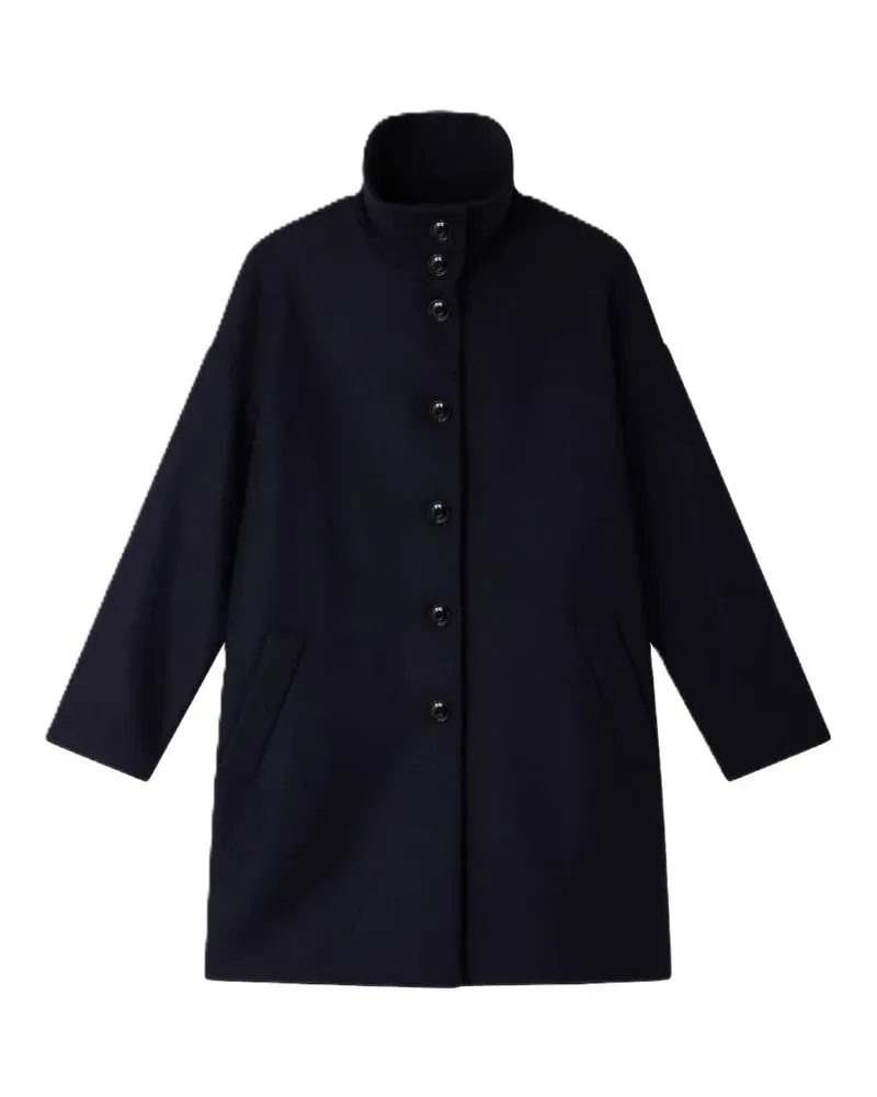 Sessùn Paradise high-neck coat - Blau Blau