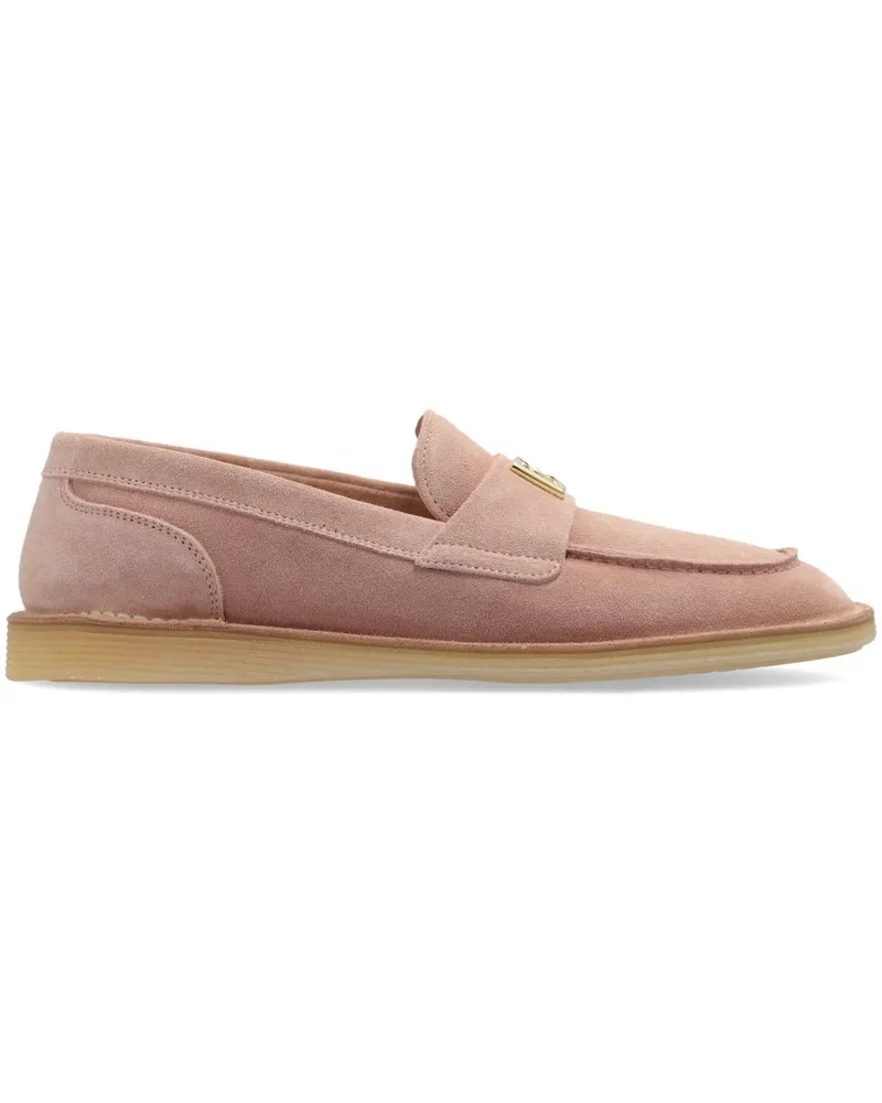 Dolce & Gabbana Loafer mit Logo - Rosa Rosa