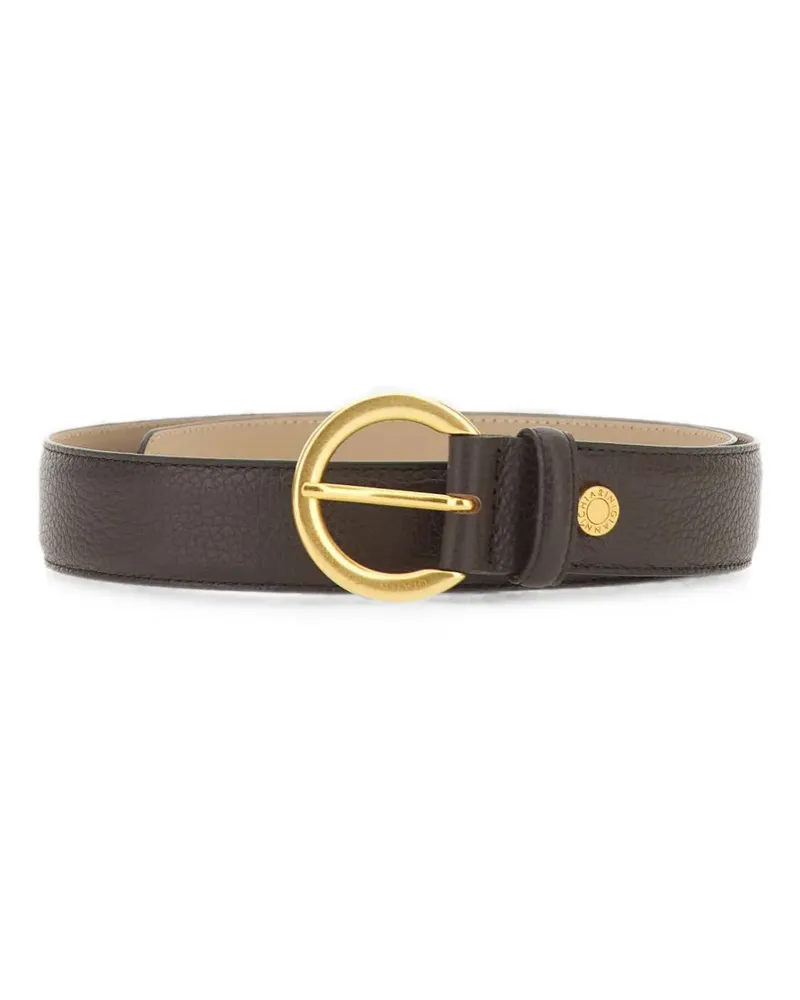 Gianni Chiarini hammered-calf leather padded belt - Braun Braun