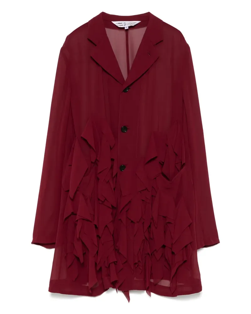 Comme des Garçons Jacke mit Rüschen - Rot Rot