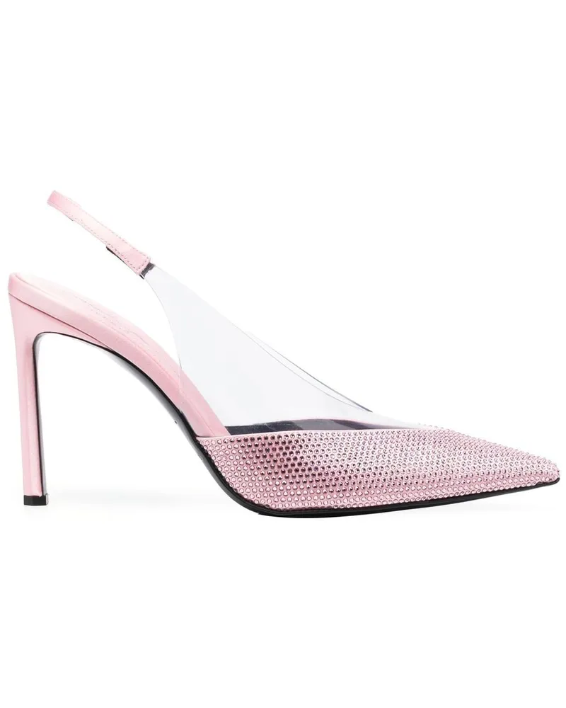 Sergio Rossi Pumps mit Kristallen 120mm - Rosa Rosa