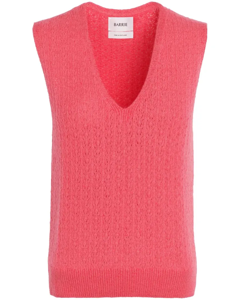 Barrie Kaschmiroberteil mit V-Ausschnitt - Rosa Rosa