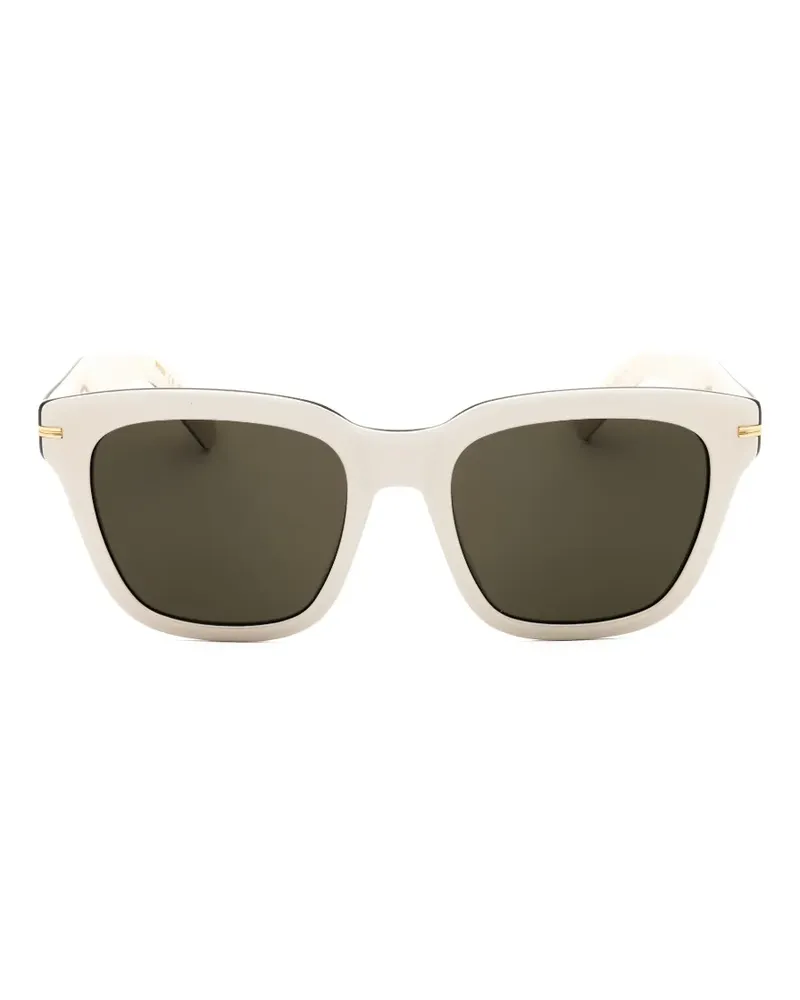 HUGO BOSS Sonnenbrille mit eckigem Gestell - Nude Nude