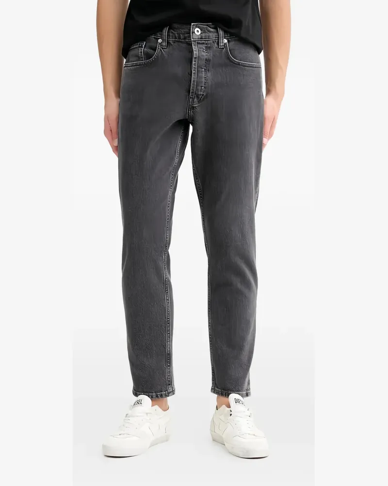Karl Lagerfeld logo-patch slim jeans - Grau Grau