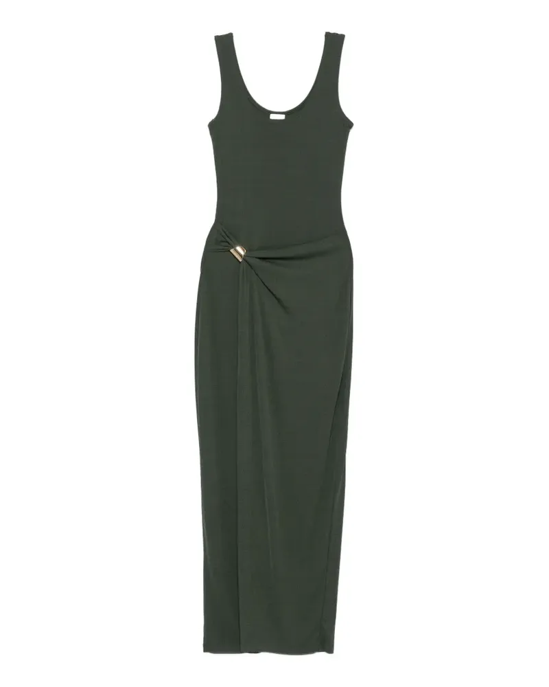 Nanushka Nenet scoop-neck ruched maxi dress - Grün Grün