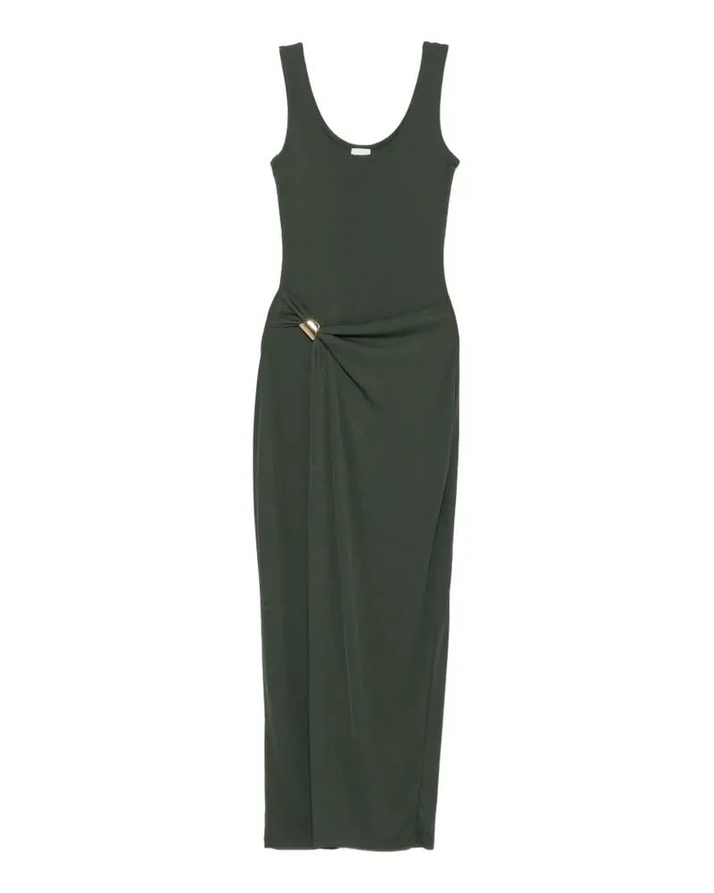 Nanushka Nenet scoop-neck ruched maxi dress - Grün Grün