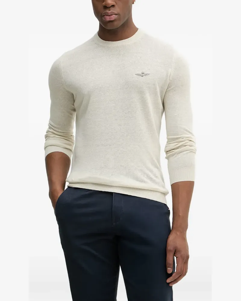 Aeronautica Militare Pullover mit Logo-Stickerei - Nude Nude