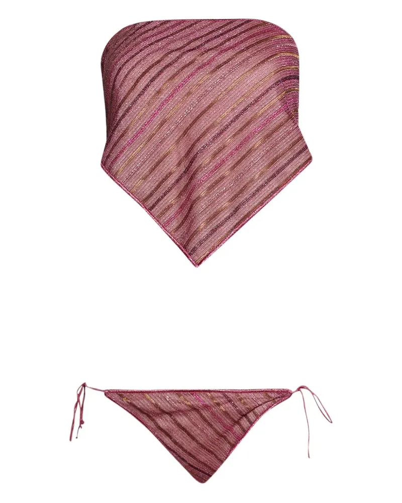 Oséree Trägerloser Bikini - Rosa Rosa