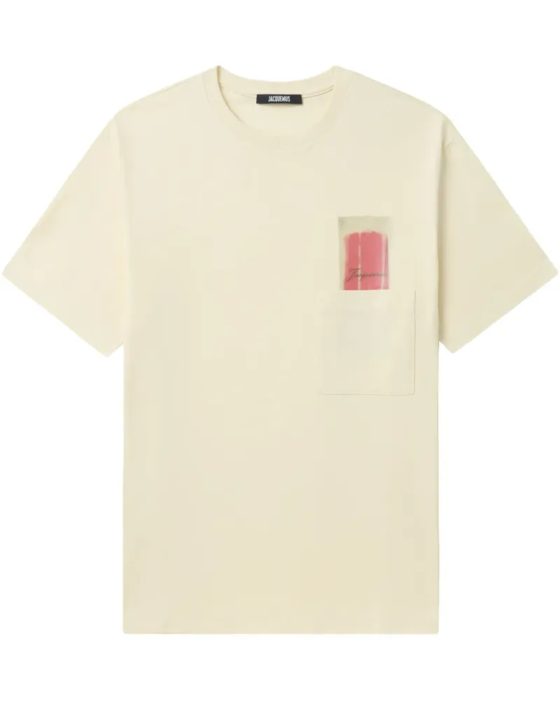 Jacquemus T-Shirt mit Logo-Print - Gelb Gelb
