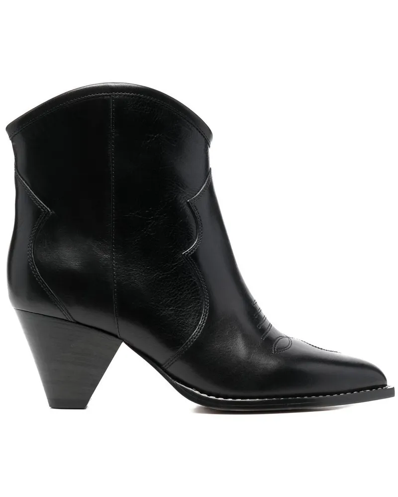 Isabel Marant Klassische Cowboystiefel - Schwarz Schwarz