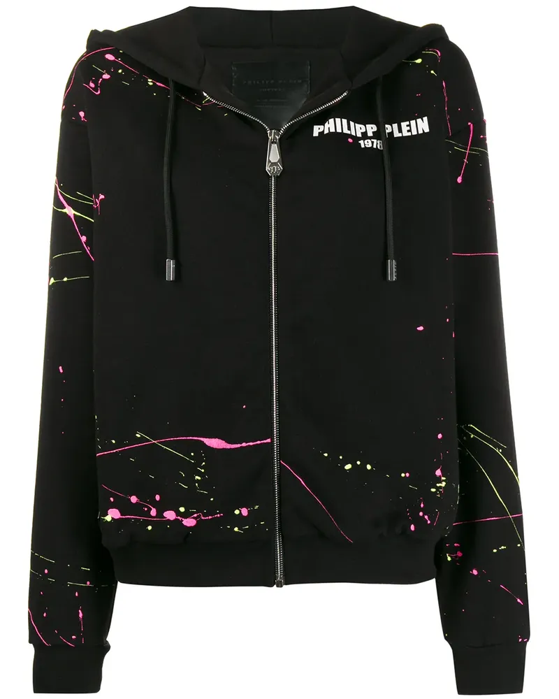 Philipp Plein Gothic Plein' Kapuzenjacke - Schwarz Schwarz