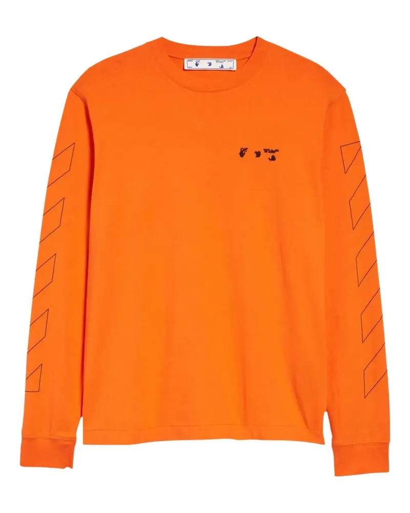 OFF-WHITE Skate Langarmshirt mit Arrows-Motiv - Orange Orange