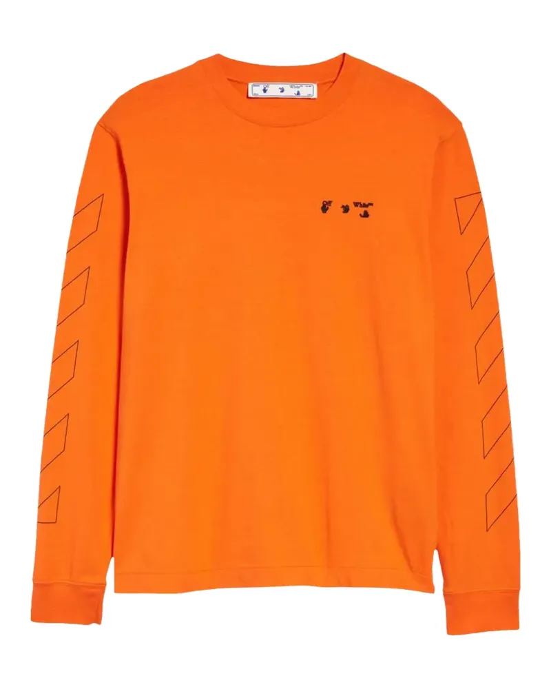 OFF-WHITE Skate Langarmshirt mit Arrows-Motiv - Orange Orange