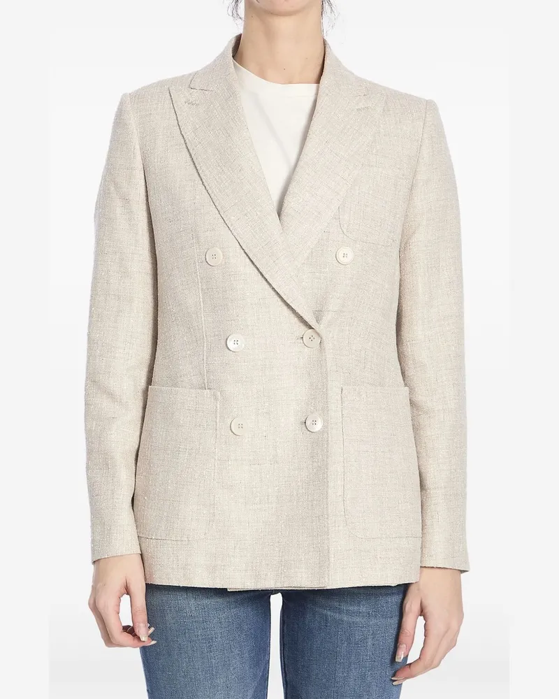 Max Mara Klassische Cabanjacke - Nude Nude
