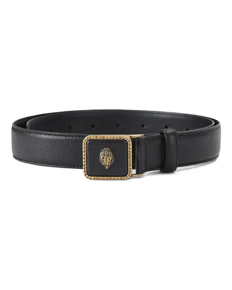 Kurt Geiger Pimlico 30 eagle-head plaque belt - Schwarz Schwarz