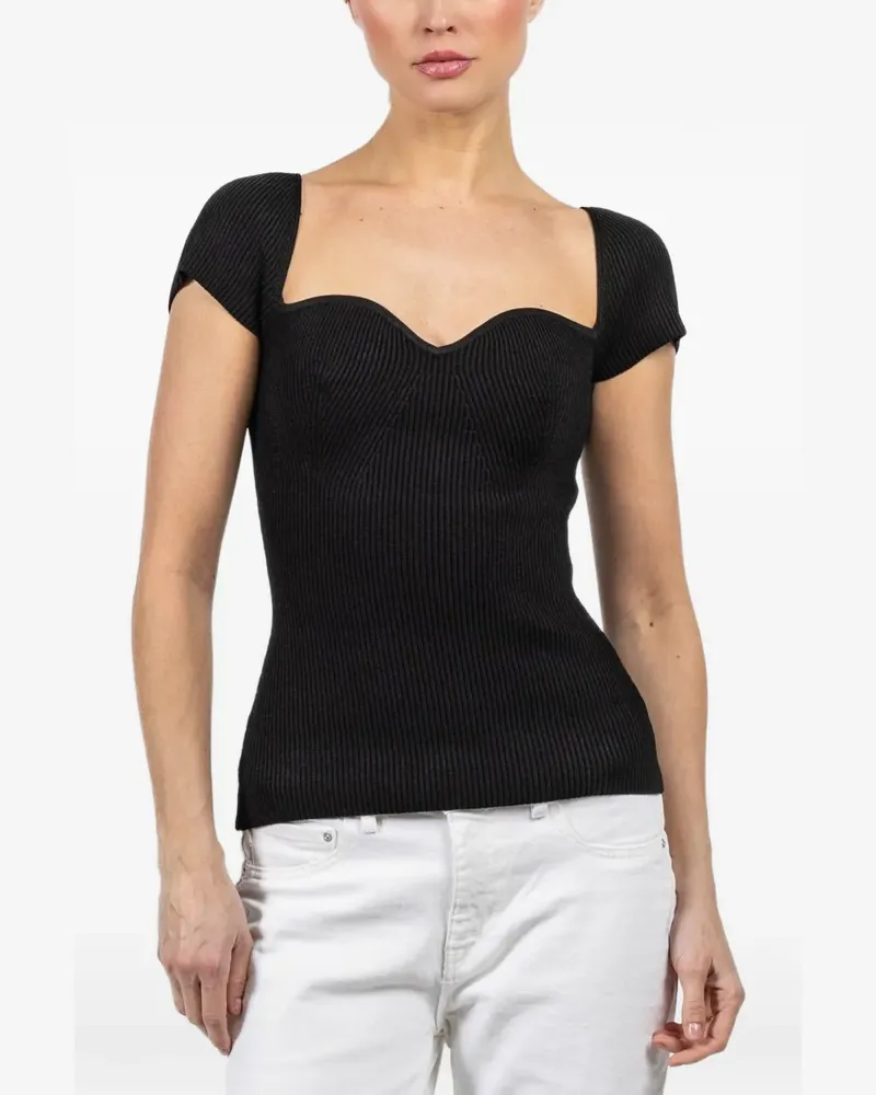 DL1961  sweetheart-neck top - Schwarz Schwarz